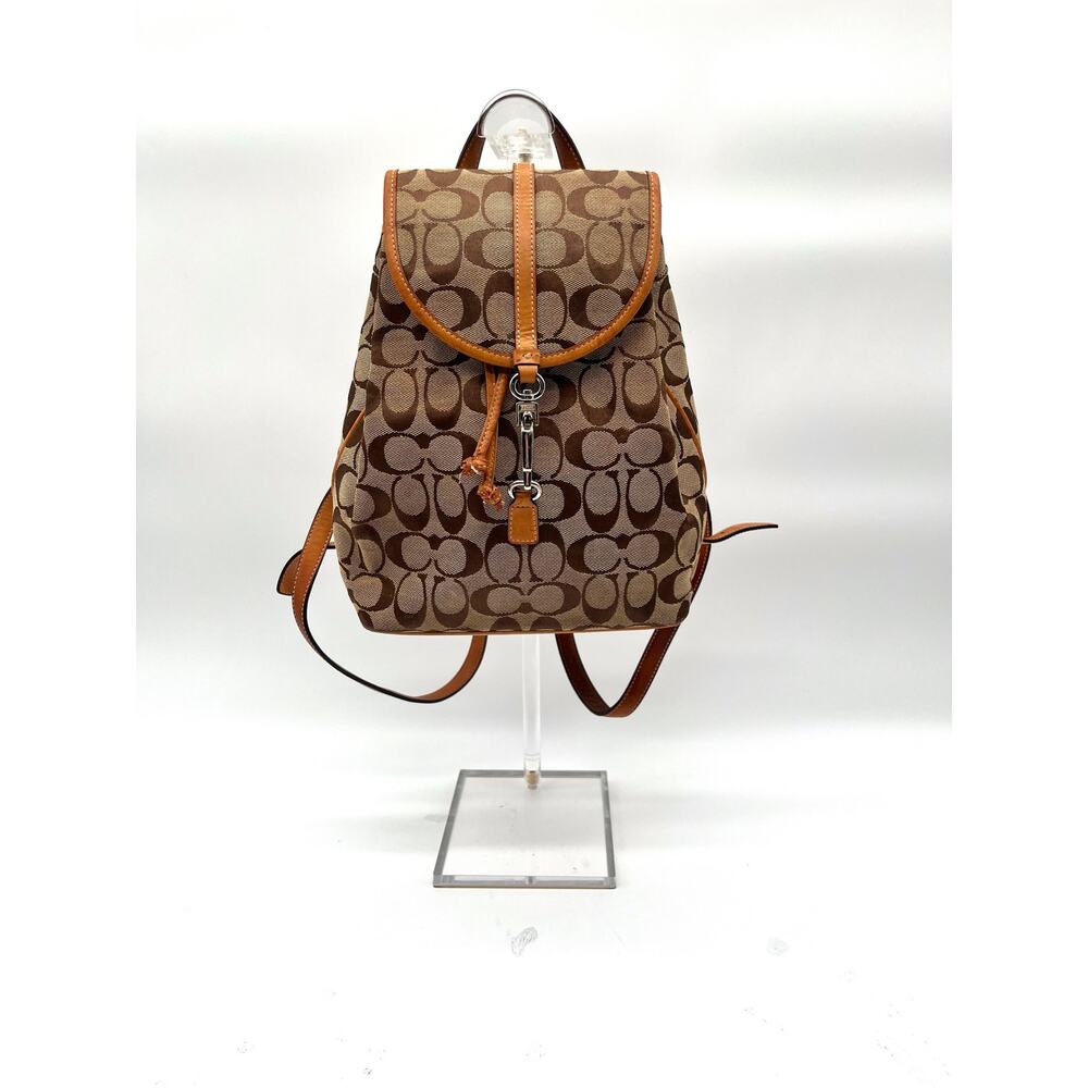 COACH Vintage Y2K Signature Mini Backpack, Brown